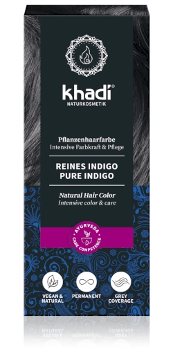 Khadi rastlinná farba na vlasy Čisté indigo 100g