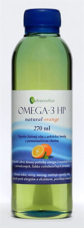 OMEGA-3 HP rybí olej natural pomaranč 270 ml