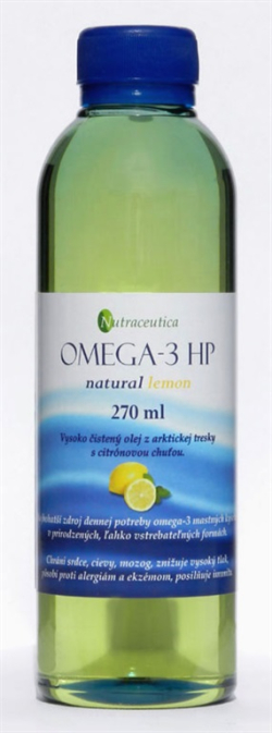 OMEGA-3 HP rybí olej natural citrón 270 ml