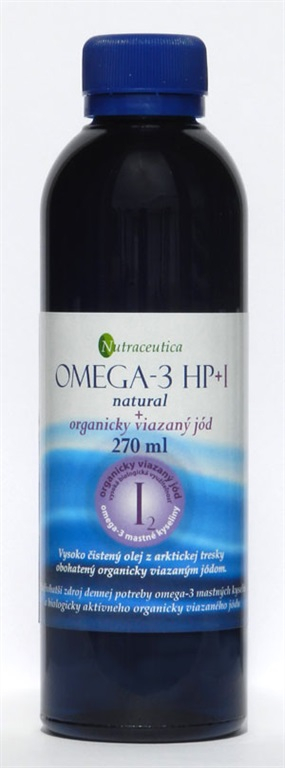 OMEGA-3 HP+I rybí olej natural 270 ml