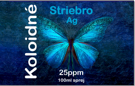 Koloidné striebro 25ppm 100ml