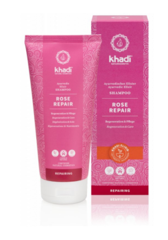Khadi šampón RUŽA - reparačný a hydratačný
