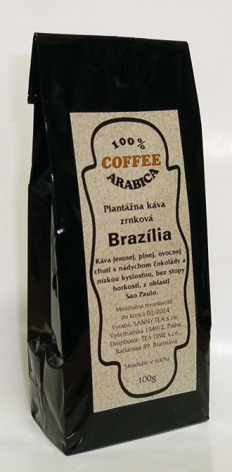 káva zrnková Brazília 100g