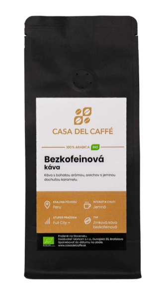 Bezkofeínová káva BIO 250 g
