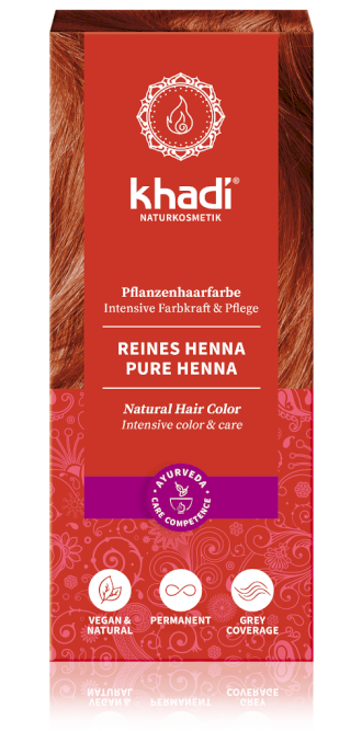 Khadi rastlinná farba na vlasy Čistá Henna 100g