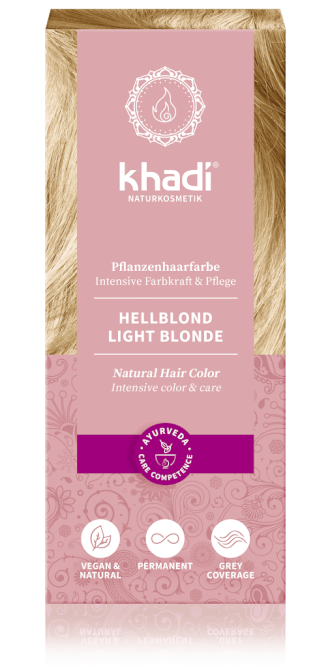 Khadi rastlinná farba na vlasy Svetlý Blond 100g