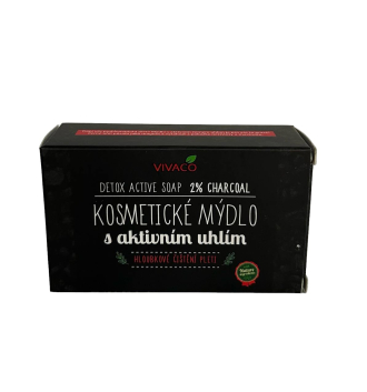 Kozmetické mydlo s aktívnym uhlím 100 g