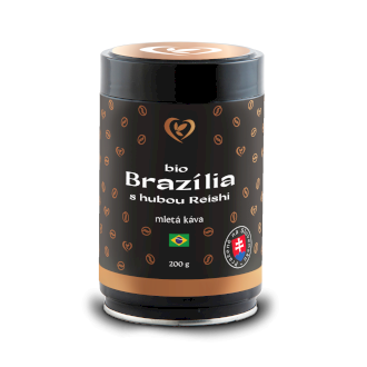 BIO káva Brazília mletá s Reishi 200g