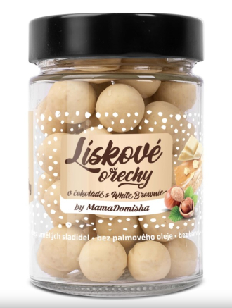 Lieskové orechy v čokoláde s White Brownie by...